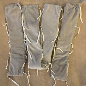 GO MAMA GO Crib Teething Guards in color GRAY MINKY